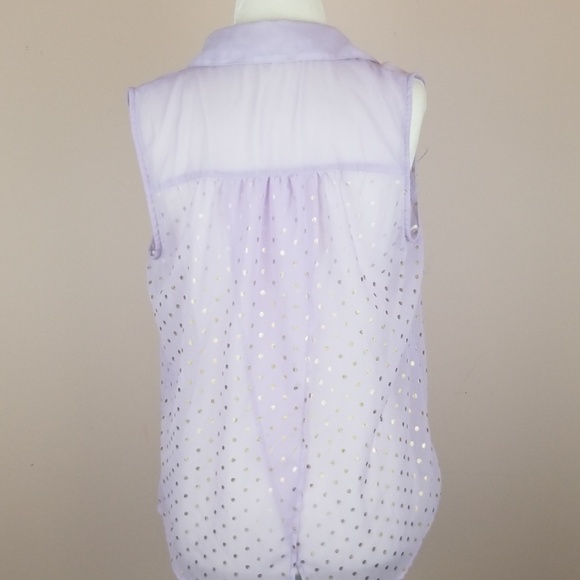 Button Up Purple Blouse - Picture 5 of 8